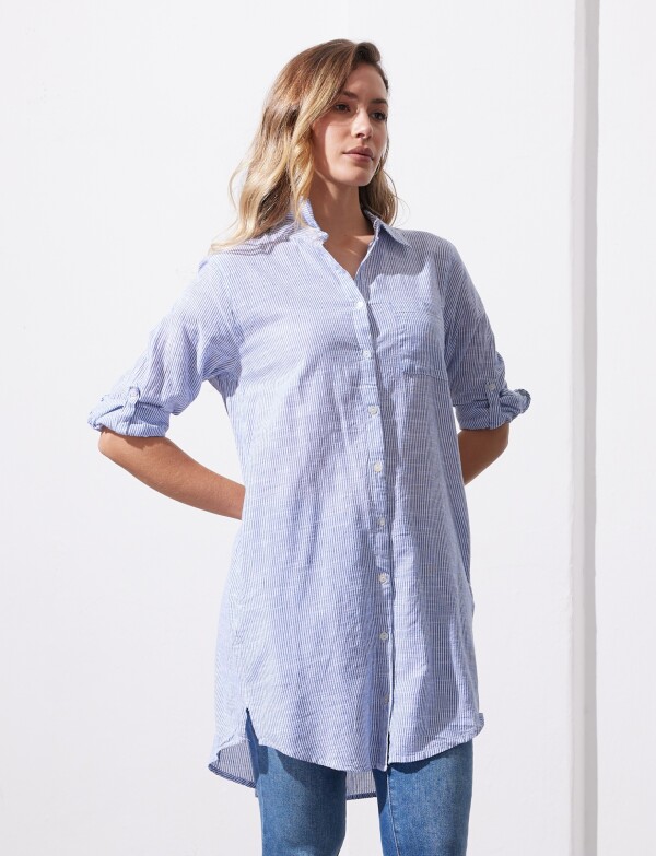 Camisola Algodon AZUL/BLANCO