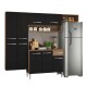 Mueble de Cocina completo 229cm Negro