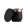 Mate Terrano Flap con Tapa Acero Inoxidable NEGRO