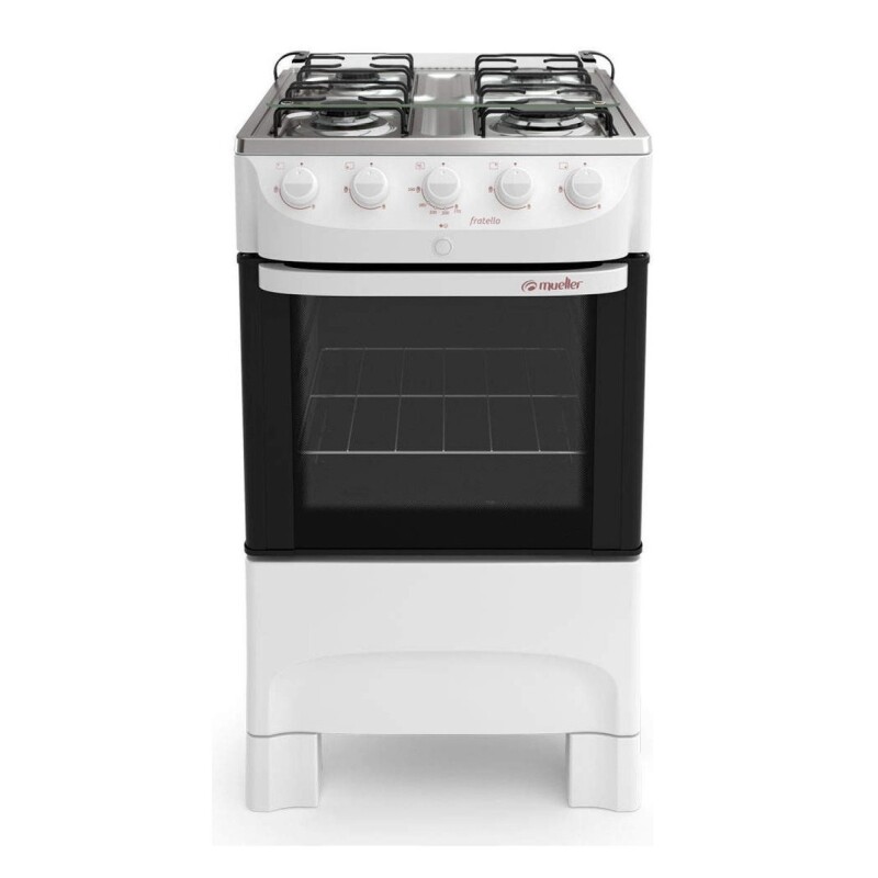 Cocina Mueller Fratello 4B color blanco con puerta con visor Cocina Mueller Fratello 4b Color Blanco Con Puerta Con Visor