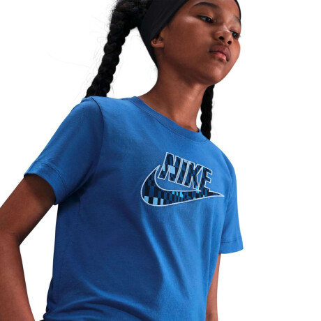 Remera Tee Club Futura Bts de Niña Azul