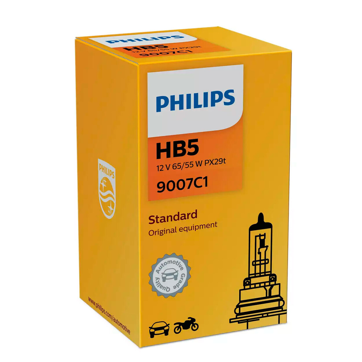 LAMPARA - HALOGENA HB5 9007 12.8V 65/55W PX29T PHILIPS — Cymaco