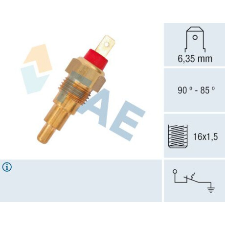 BULBO INTERRUPTOR FORD ELECTRO FESTIVA-KIA-MAZDA 16X1.5 1P ROJO FAE BULBO INTERRUPTOR FORD ELECTRO FESTIVA-KIA-MAZDA 16X1.5 1P ROJO FAE