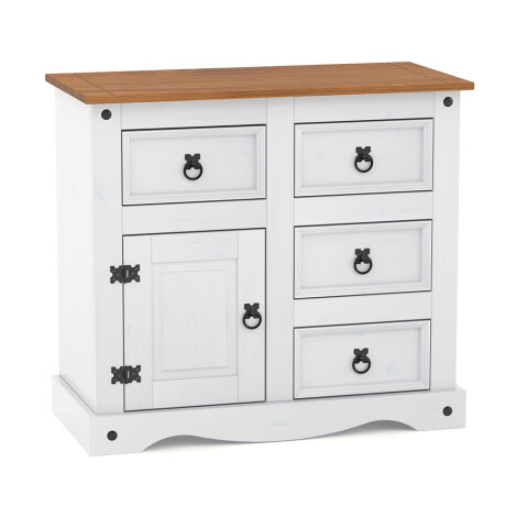 Aparador 1p4c línea Naturale Blanco/Roble