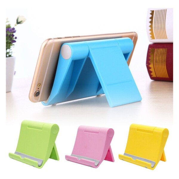 Soporte De Escritorio Plegable Universal Telefono Celular Color Variante Amarillo