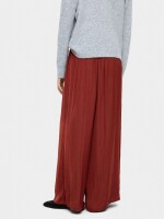Pantalón Recto De Pinzas teja