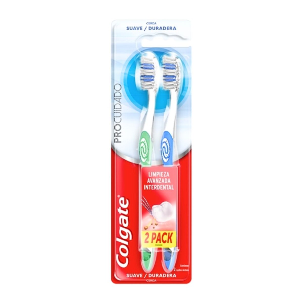 Colgate Pro Cuidado Cepillo Dental Pack x2 