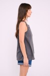 Blusa con detalle calado Azul