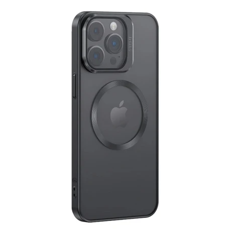 Case Iphone 15 Pro Max Magsafe Usams Transp/negro Case Iphone 15 Pro Max Magsafe Usams Transp/negro