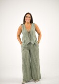 Conjunto 100% lino Verde