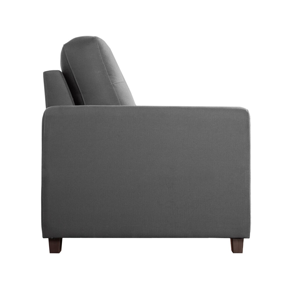 SILLÓN 2 CUERPOS TELA GRIS PIRIA GRIS OSC