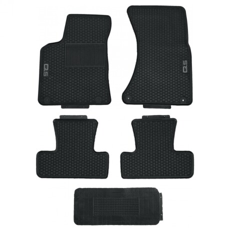 Alfombra Para Audi Q5 Color Negro Logo Gris Alfombra Para Audi Q5 Color Negro Logo Gris