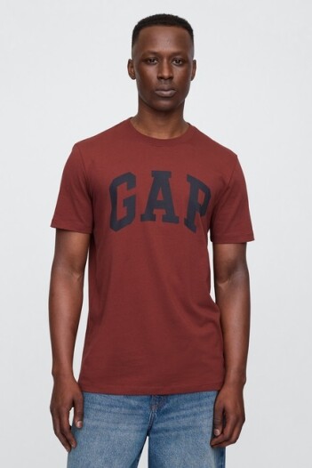Remera Logo Gap Hombre Burnt Russet 185