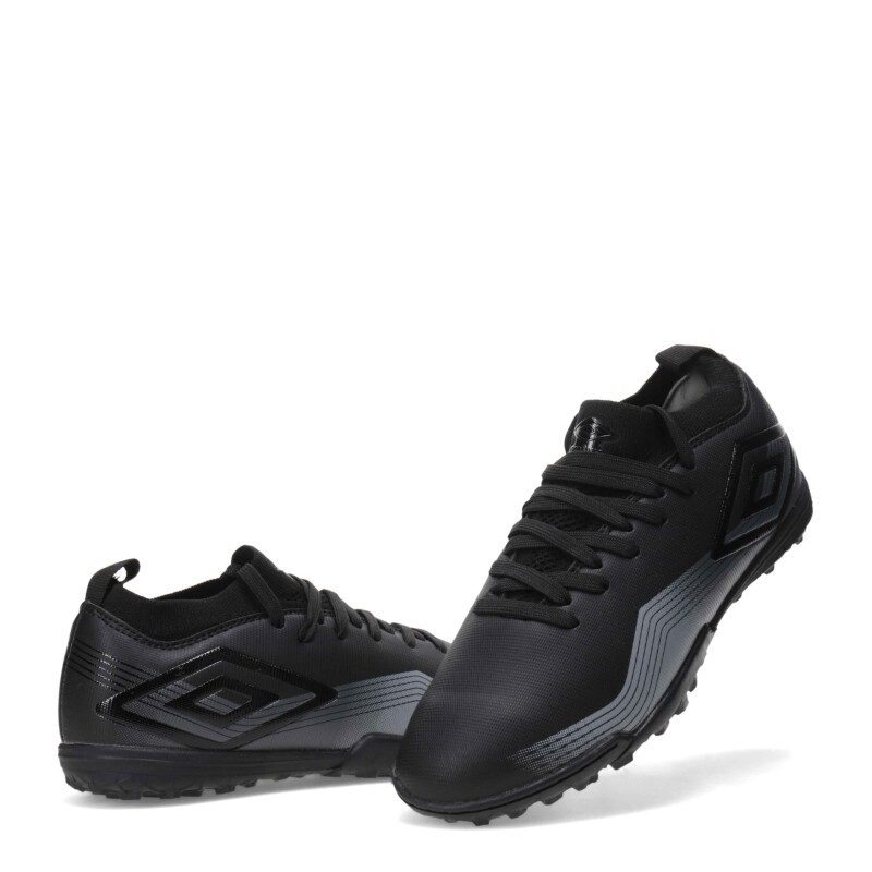 Championes de Niños Umbro Futbol 5 Vibe TF Junior Negro - Gris