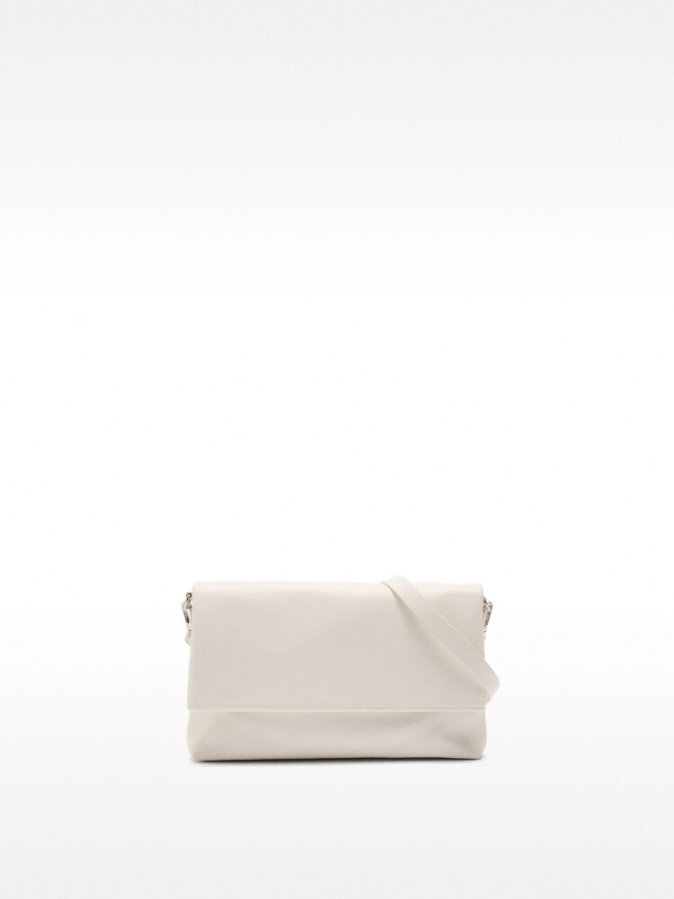 Bolso Bandolera Con Solapa Imantada blanco