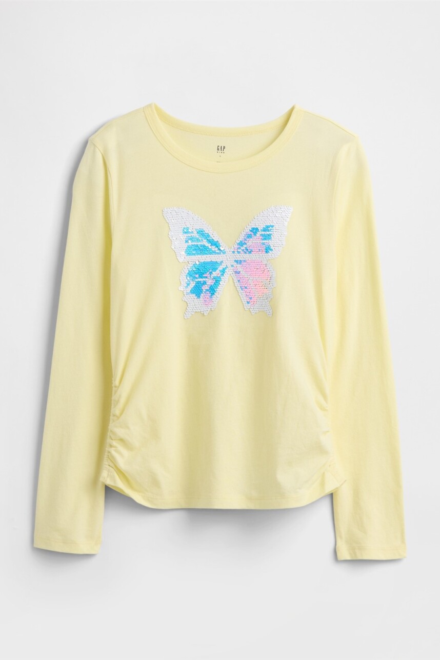 Remera Niña Yellow Glow 077