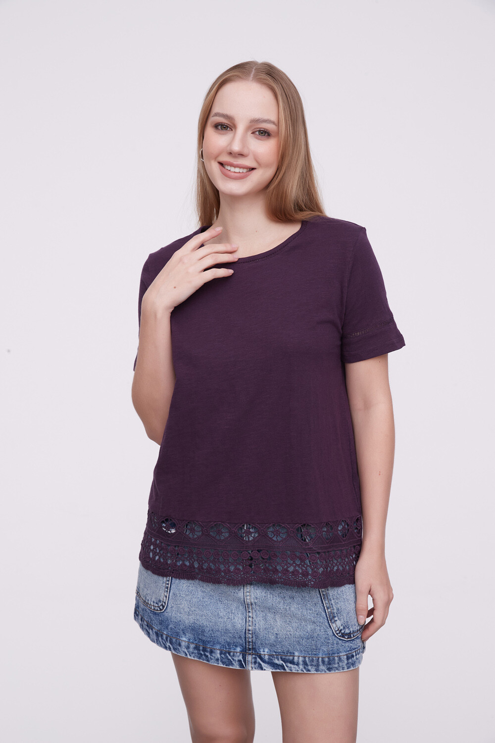 Remera Belursa Violeta Oscuro