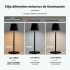Lampara Portatil Mesa Inalambrica Dimerizable Tactil Bateria Variante Color Negro