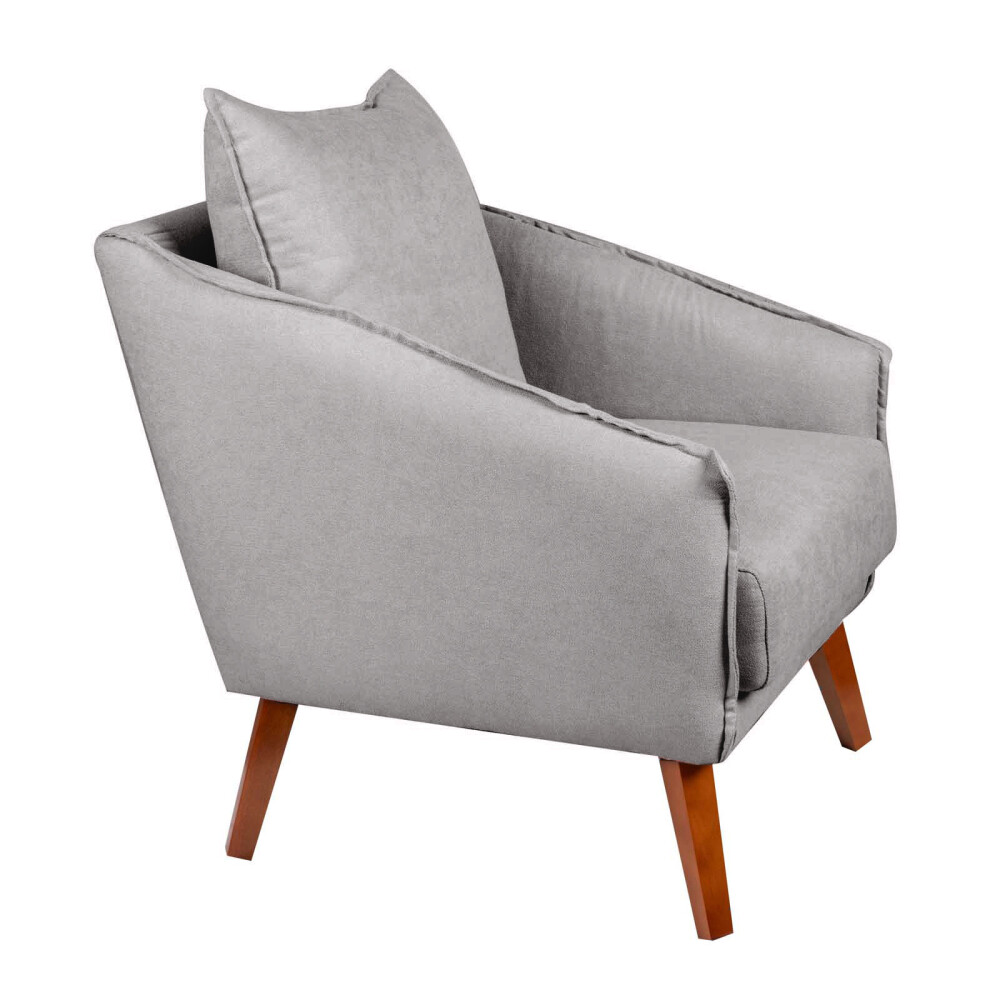 BUTACA TELA-Y-MADERA GRIS COLIN