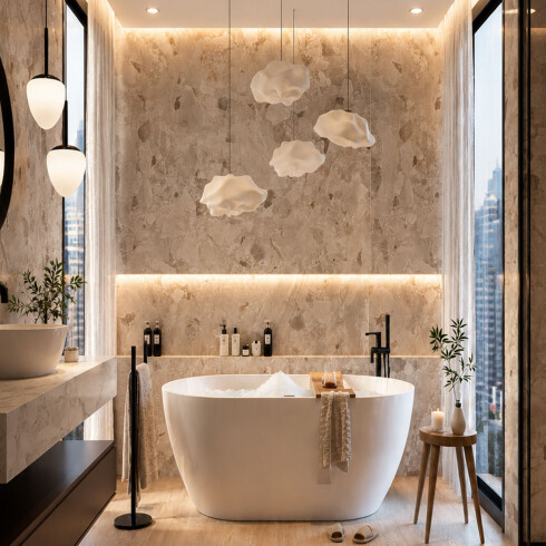 PORCELANATO 80X160 BEIGE CLARO TERRAZZO SATINADO MATE GAMAS DE BEIGE