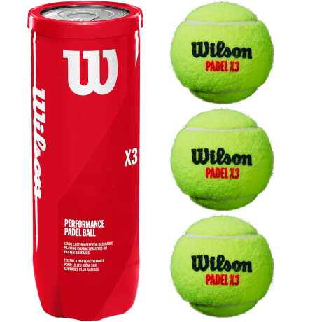 Set Tubo X3 Pelotas Wilson Para Padel Profesional 1