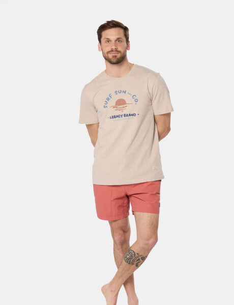 SHORT DE BAÑO LISO Bordo