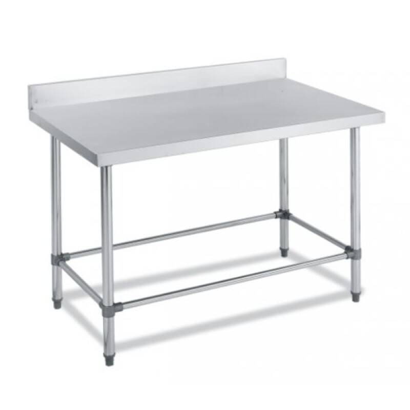 Mesa de Trabajo Inox 1.8 m. con respaldo sanitario Perpetua Mesa de Trabajo Inox 1.8 m. con respaldo sanitario Perpetua