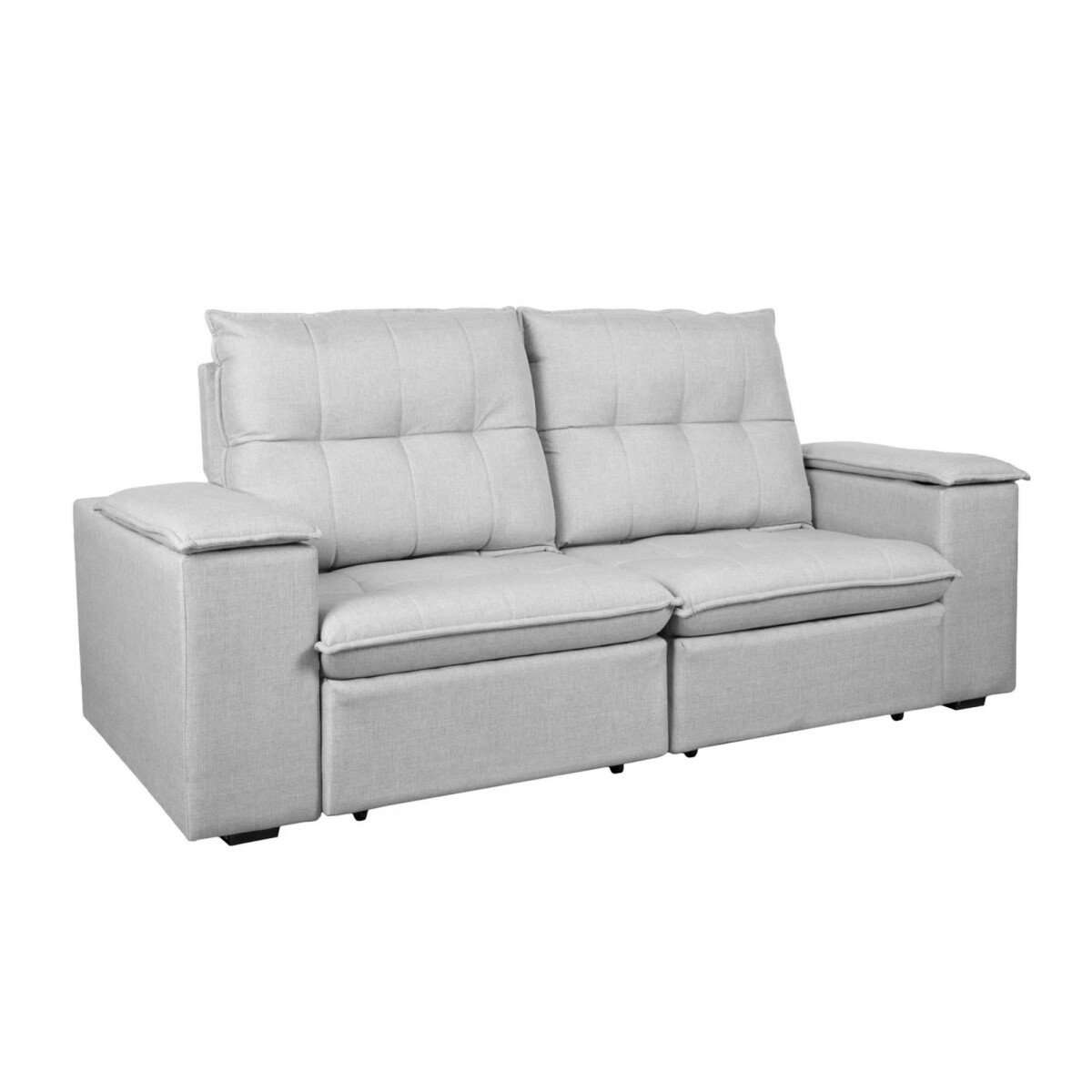 SOFA RETRACTIL - 3 CUERPOS TELA GRIS ATLANTA 