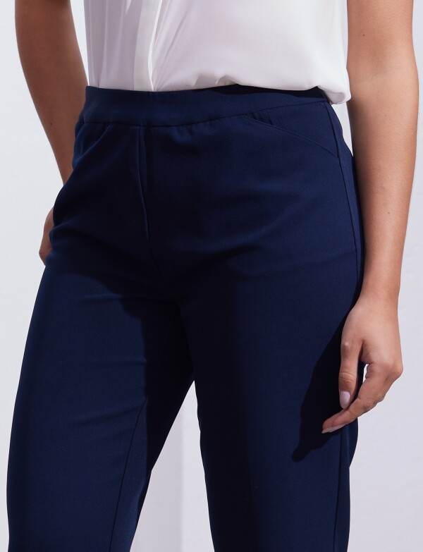 Pantalon Pull On AZUL