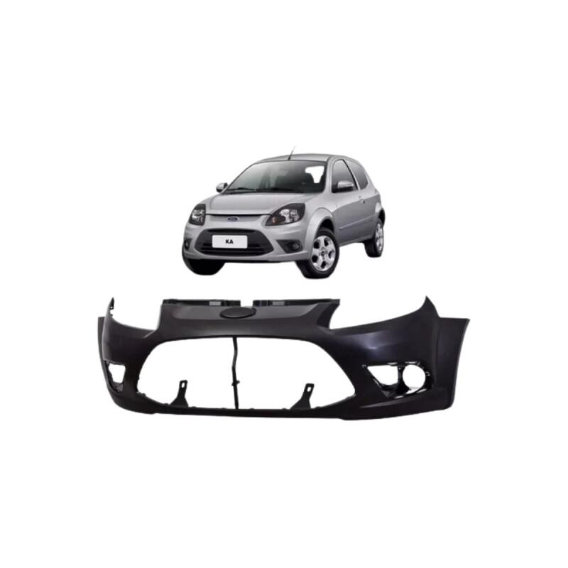 PARAGOLPE DELANTERO NEGRO LISO SIN REJILLA Paragolpe Delantero Negro Liso Sin Rejilla