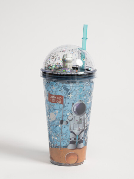 Vaso con luces 450 ml Astronauta