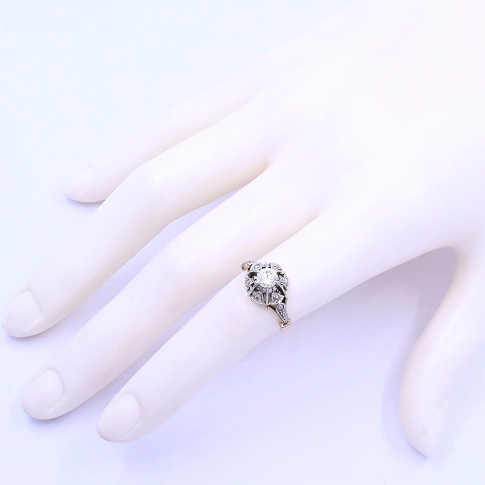 Anillo oro 18k con brillantes y diamantes Anillo oro 18k con brillantes y diamantes