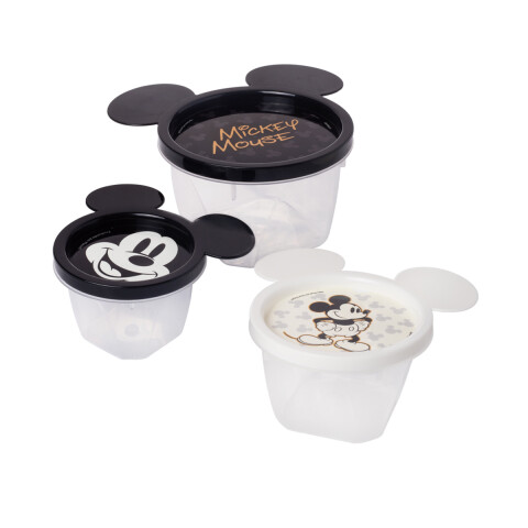Pack x 3 Recipientes Connect 3D Mickey U