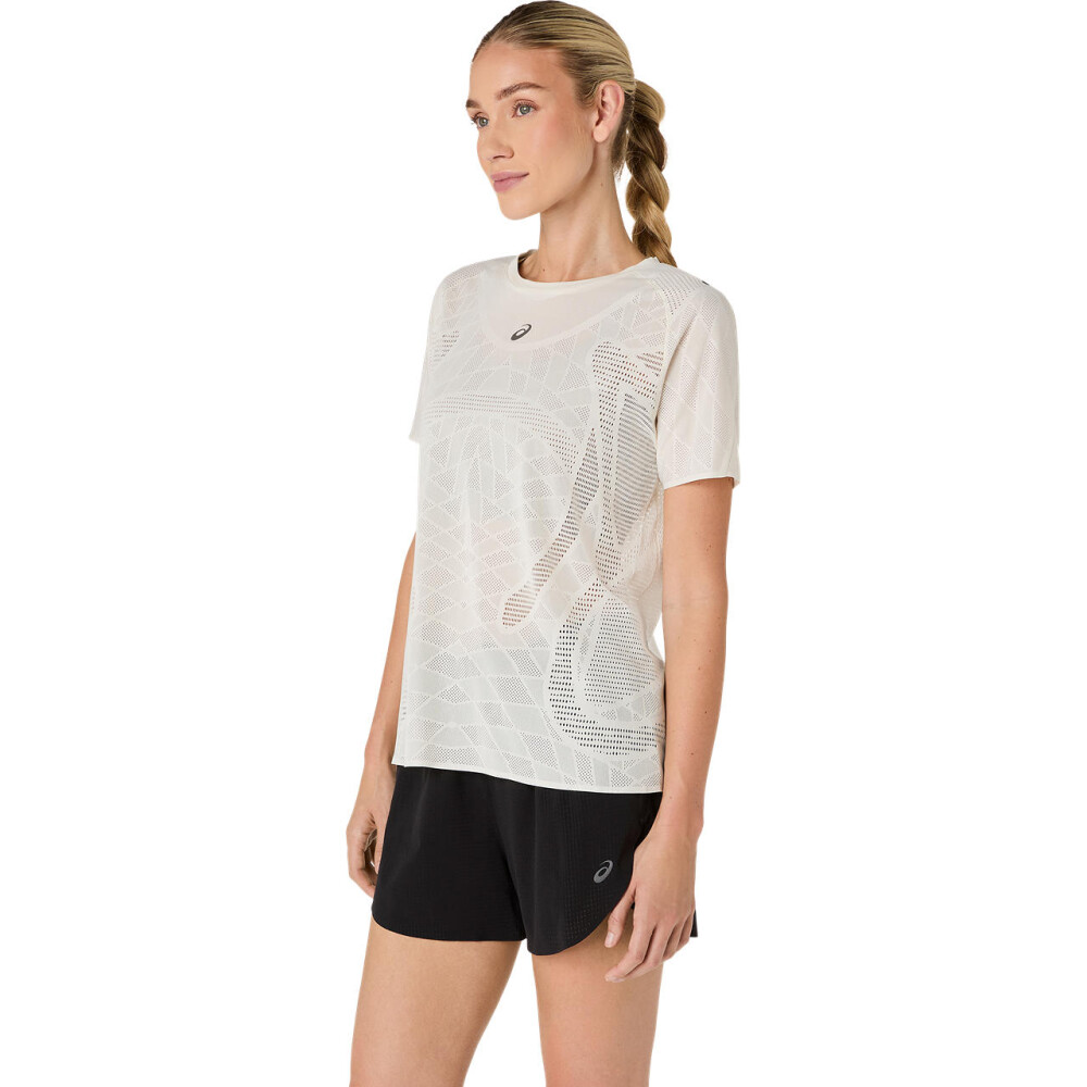 Polos Running Metarun Ss Top Mujer Cream