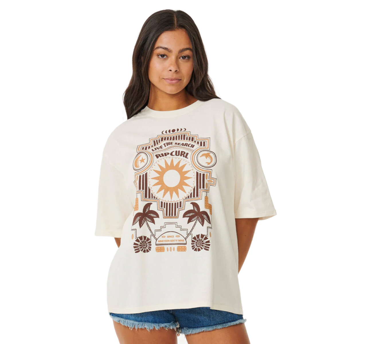 Remera MC Rip Curl Pacific Dreams Heritage Tee - Bone 