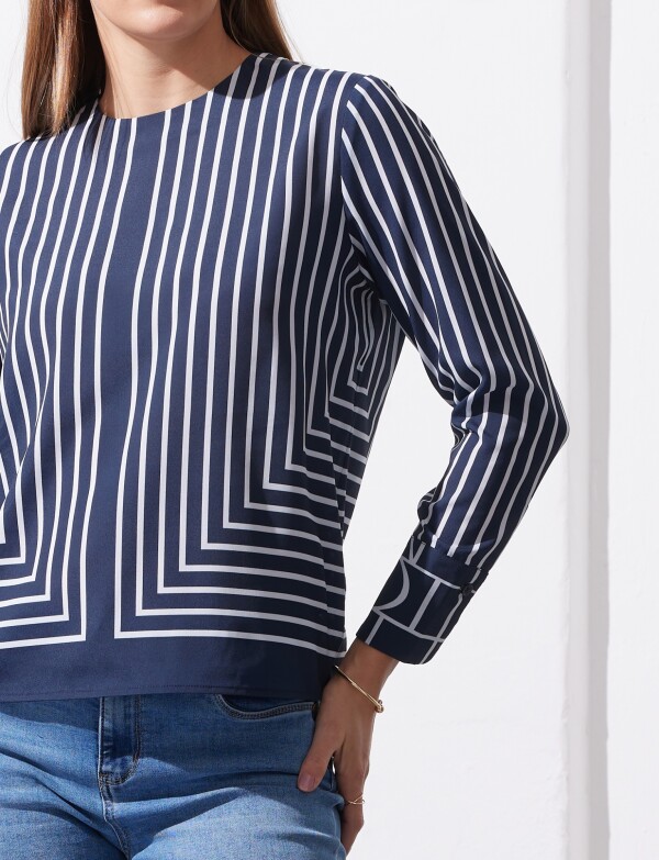 Blusa Lineas AZUL