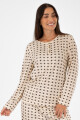 Pijama stars needle Beige