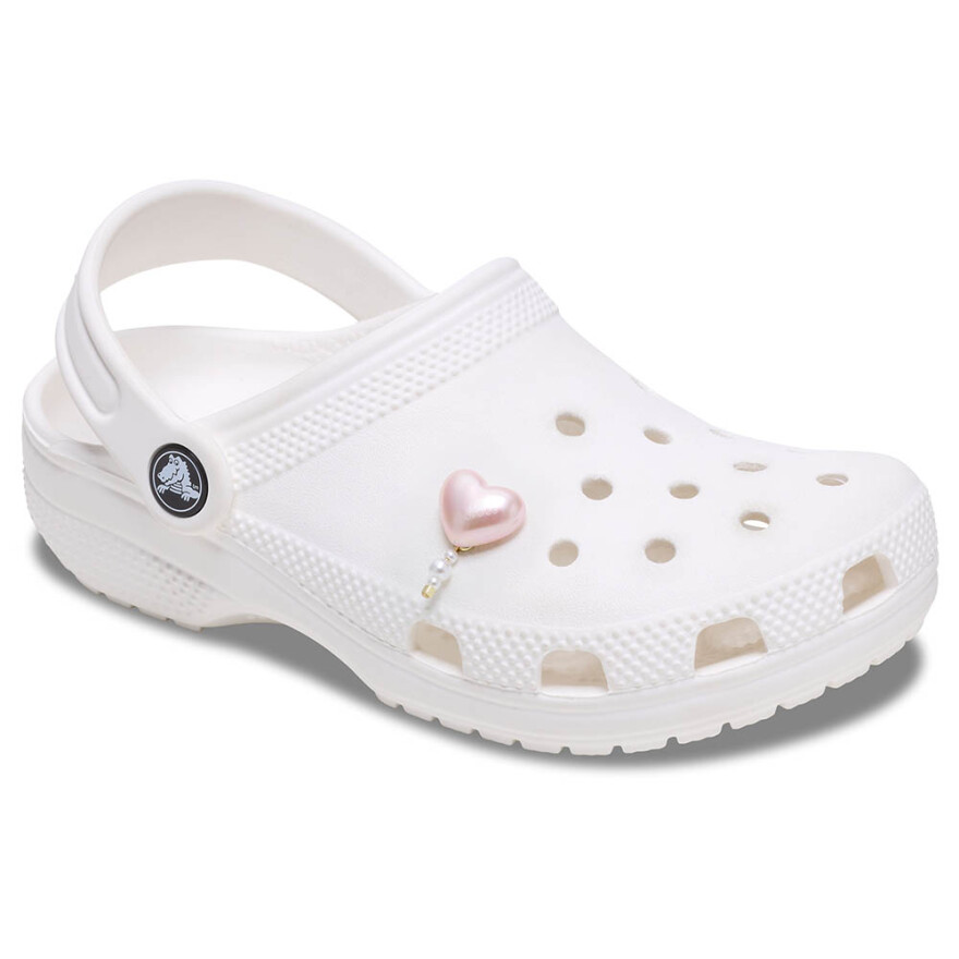 Jibbitz Pink Pearl Heart Multicolor