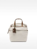 Mochila De Nylon Con Colgante crudo