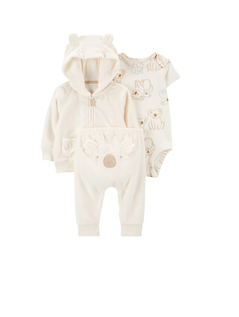 Conjunto Terry 3 piezas Carters 3M - Beige KOALA 