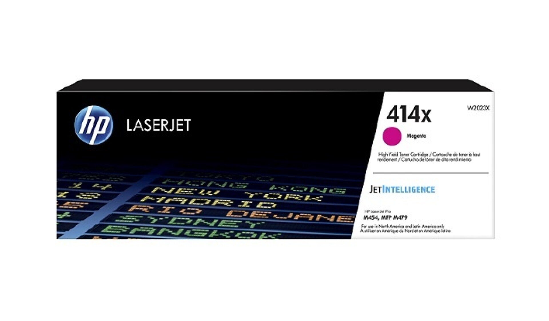 HP 414X - Alto rendimiento - magenta - original - LaserJet - cartucho de tóner (W2023X) - para Color LaserJet Enterprise M455, M 