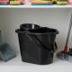 Balde con centrifugadora para mopa 14 lts NEGRO