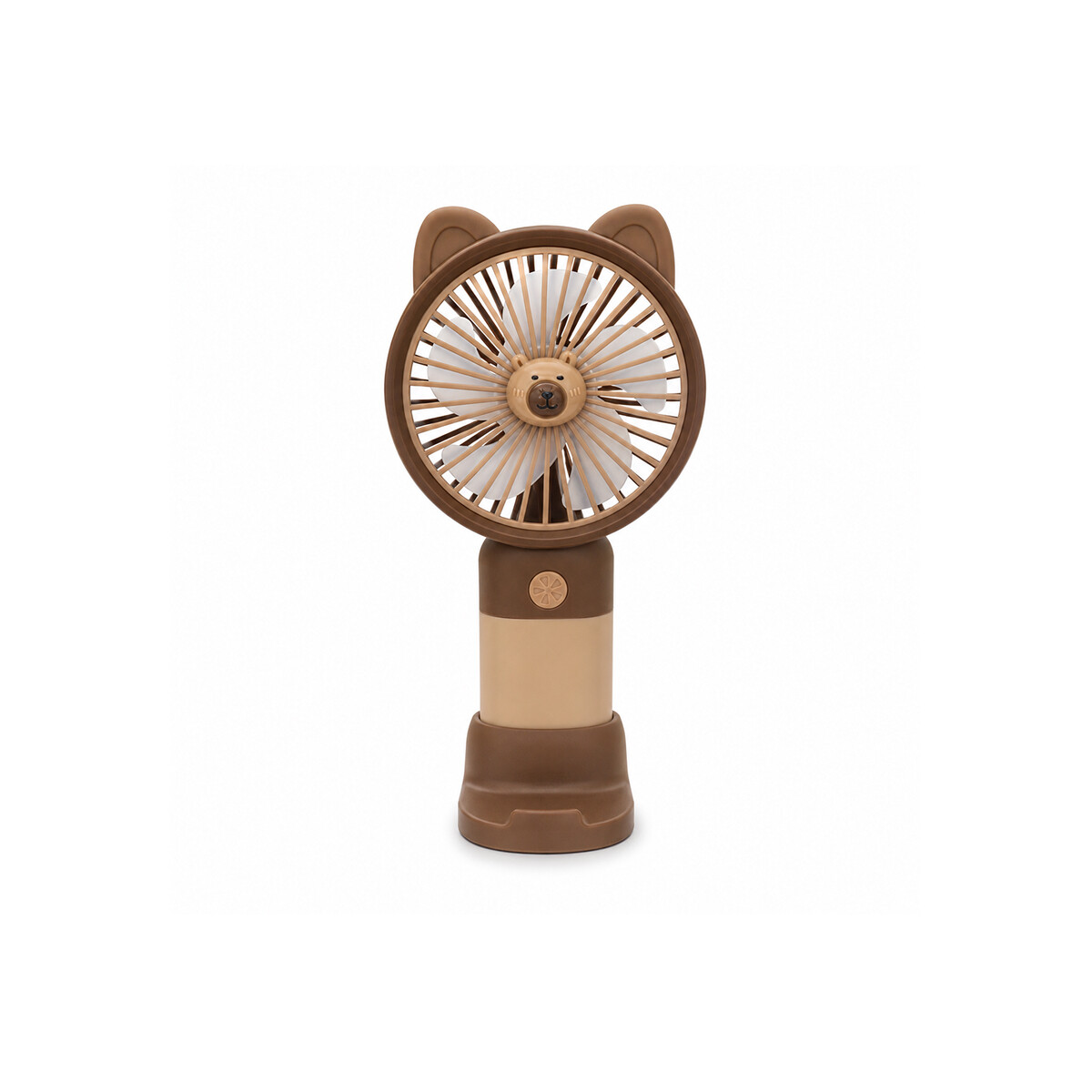 Mini ventilador portátil Carpincho – recargable y con base - Marron Oscuro 