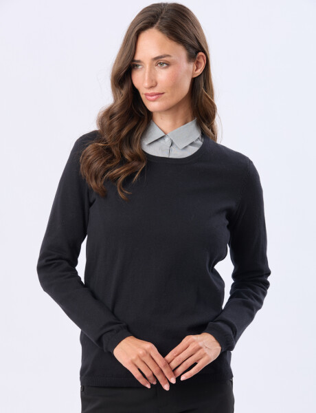 BUZO TEJIDO CLÁSICO Negro