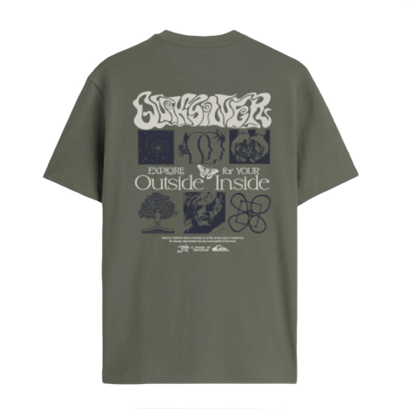 Remera Quiksilver Outside Inside - Verde Remera Quiksilver Outside Inside - Verde