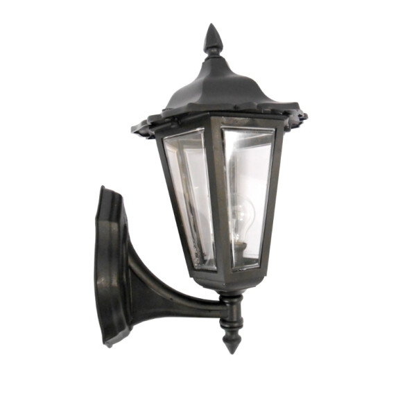 Farol colonial 6 caras norte, color negro AJ3856