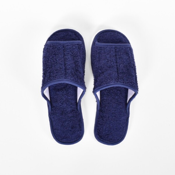 Zapatillas de Cama de Toalla Azul M