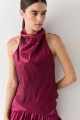 TOP HALTER PARTY Morado