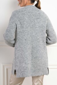 Cardigan Lurex Gris Melange