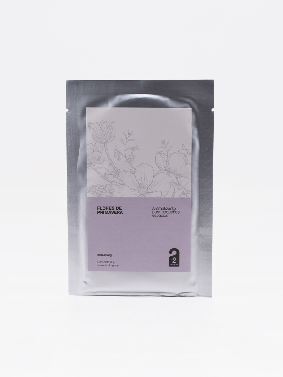 PERCHA C/AROMA X2 FLORES PRIMAVERA - MULTICOLOR 